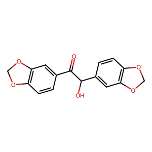 1,2-Bis(1,3-benzodioxol-5-yl)-2-hydroxyethanone structure