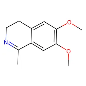 6,7-dimethoxy-1-methyl-3,4-dihydroisoquinoline structure
