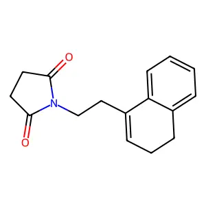 1-[2-(3,4-dihydronaphthalen-1-yl)ethyl]pyrrolidine-2,5-dione structure