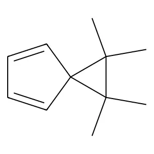 1,1,2,2-tetramethylspiro[2.4]hepta-4,6-diene structure