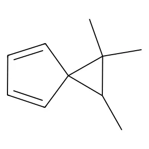 1,2,2-trimethylspiro[2.4]hepta-4,6-diene structure