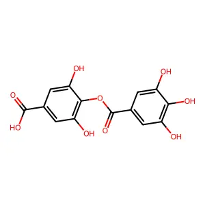 3,5-dihydroxy-4-(3,4,5-trihydroxybenzoyl)oxybenzoic acid structure