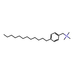 P-laurylbenzyltrimethylammonium structure