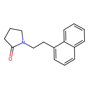 1-(2-naphthalen-1-ylethyl)pyrrolidin-2-one structure