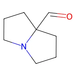 1,2,3,5,6,7-hexahydropyrrolizine-8-carbaldehyde structure