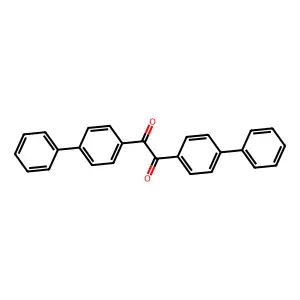 1,2-bis(4-phenylphenyl)ethane-1,2-dione structure
