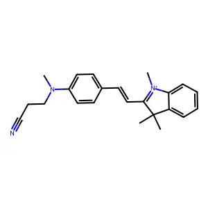 Compound C23H26N3+ structure