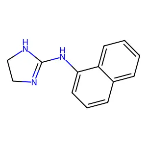 N-naphthalen-1-yl-4,5-dihydro-1H-imidazol-2-amine structure