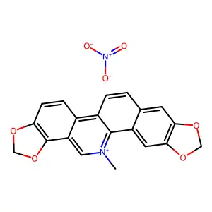 Sanguinarine nitrate structure