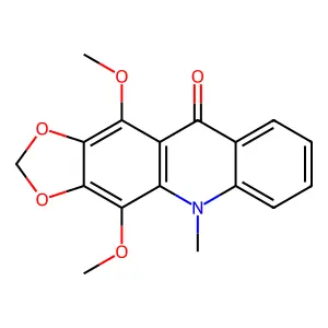Melicopidine structure