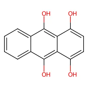 Anthracene-1,4,9,10-tetraol structure