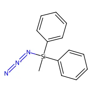 Diphenylmethylazidosilane structure