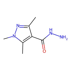 1,3,5-trimethyl-1H-pyrazole-4-carbohydrazide structure
