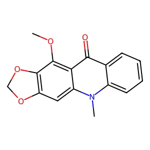 11-methoxy-5-methyl-[1,3]dioxolo[4,5-b]acridin-10-one structure