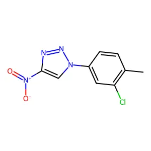 1-(3-chloro-4-methylphenyl)-4-nitro-1H-1,2,3-triazole structure