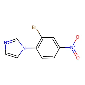 1-(2-bromo-4-nitrophenyl)-1H-imidazole structure