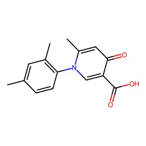 1-(2,4-dimethylphenyl)-6-methyl-4-oxo-1,4-dihydro-3-pyridinecarboxylic acid structure