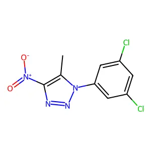 1-(3,5-dichlorophenyl)-5-methyl-4-nitro-1H-1,2,3-triazole structure