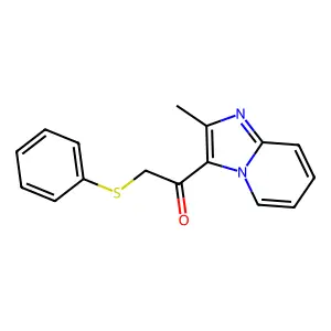 1-(2-methylimidazo[1,2-a]pyridin-3-yl)-2-phenylsulfanylethanone structure