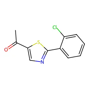 1-[2-(2-chlorophenyl)-1,3-thiazol-5-yl]ethanone structure
