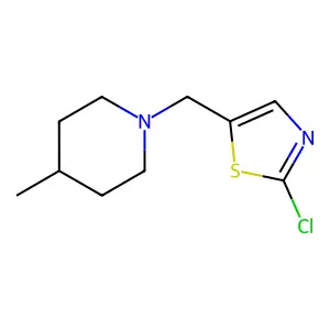 1-[(2-chloro-1,3-thiazol-5-yl)methyl]-4-methylpiperidine structure