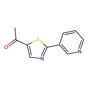 1-(2-pyridin-3-yl-1,3-thiazol-5-yl)ethanone structure