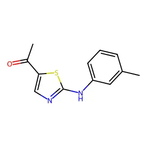 1-[2-(3-methylanilino)-1,3-thiazol-5-yl]ethanone structure