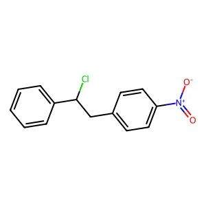 1-(2-chloro-2-phenylethyl)-4-nitrobenzene structure