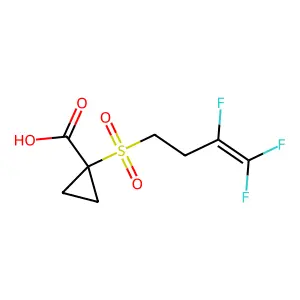 1-(3,4,4-trifluorobut-3-enylsulfonyl)cyclopropane-1-carboxylic acid structure