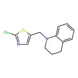 1-[(2-chloro-1,3-thiazol-5-yl)methyl]-1,2,3,4-tetrahydroquinoline structure