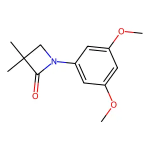 1-(3,5-dimethoxyphenyl)-3,3-dimethyl-2-azetanone structure