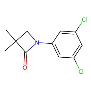 1-(3,5-dichlorophenyl)-3,3-dimethyl-2-azetanone structure