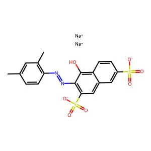 Compound C18H14N2Na2O7S2 structure