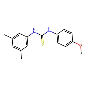 1-(3,5-dimethylphenyl)-3-(4-methoxyphenyl)thiourea structure