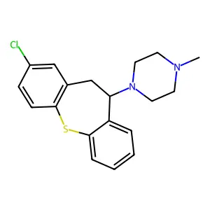 1-(3-chloro-5,6-dihydrobenzo[b][1]benzothiepin-6-yl)-4-methylpiperazine structure