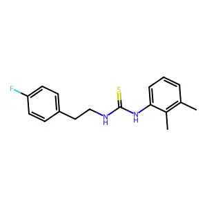1-(2,3-dimethylphenyl)-3-[2-(4-fluorophenyl)ethyl]thiourea structure