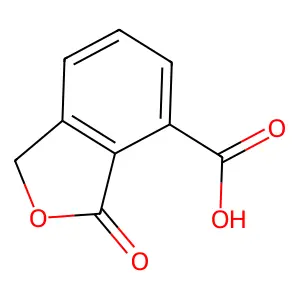 1,3-dihydro-3-oxo-4-isobenzofurancarboxylic acid structure
