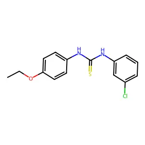 1-(3-chlorophenyl)-3-(4-ethoxyphenyl)thiourea structure