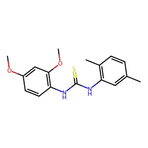 1-(2,4-dimethoxyphenyl)-3-(2,5-dimethylphenyl)thiourea structure
