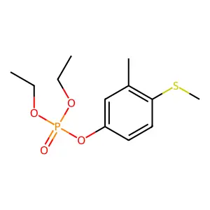 Phosphoric acid, diethyl 4-(methylthio)-m-tolyl ester structure