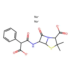 Carbenicillin disodium structure