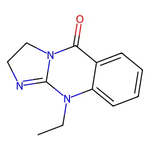 10-ethyl-2,3-dihydroimidazo[2,1-b]quinazolin-5-one structure