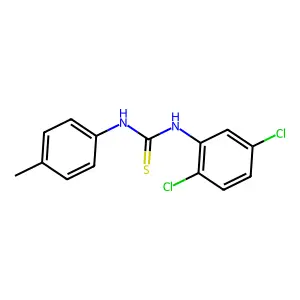 1-(2,5-dichlorophenyl)-3-(4-methylphenyl)thiourea structure