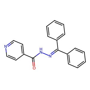 ISONICOTINIC ACID, (DIPHENYLMETHYLENE)HYDRAZIDE structure