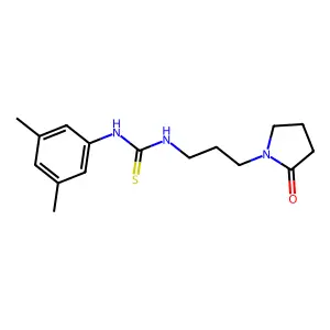 1-(3,5-dimethylphenyl)-3-[3-(2-oxopyrrolidin-1-yl)propyl]thiourea structure