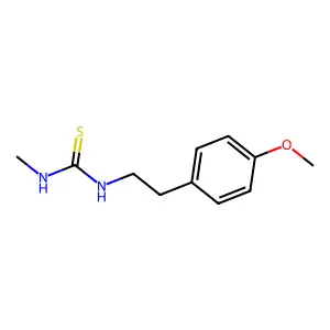 1-[2-(4-methoxyphenyl)ethyl]-3-methylthiourea structure