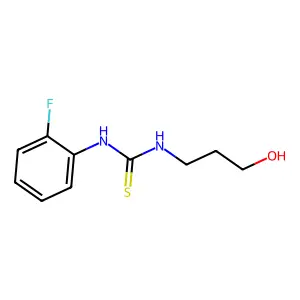 1-(2-fluorophenyl)-3-(3-hydroxypropyl)thiourea structure