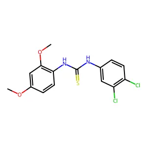 1-(3,4-dichlorophenyl)-3-(2,4-dimethoxyphenyl)thiourea structure