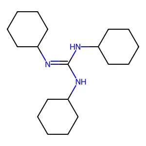 1,2,3-tricyclohexylguanidine structure