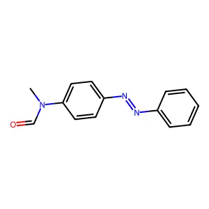 N-methyl-N-(4-phenyldiazenylphenyl)formamide structure